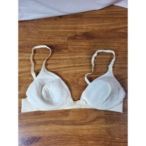 Vintage Bra 36C Soft Padded Underwire Vassarette Sexy Cream